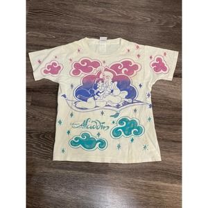 Vintage Disney Aladdin Genie AOP T Shirt M